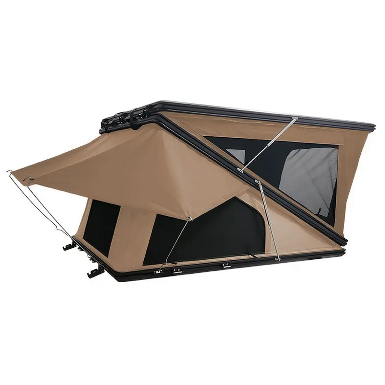 Aluminum hard shell roof top tent Oxford cloth material off-road vehicle roof top tent