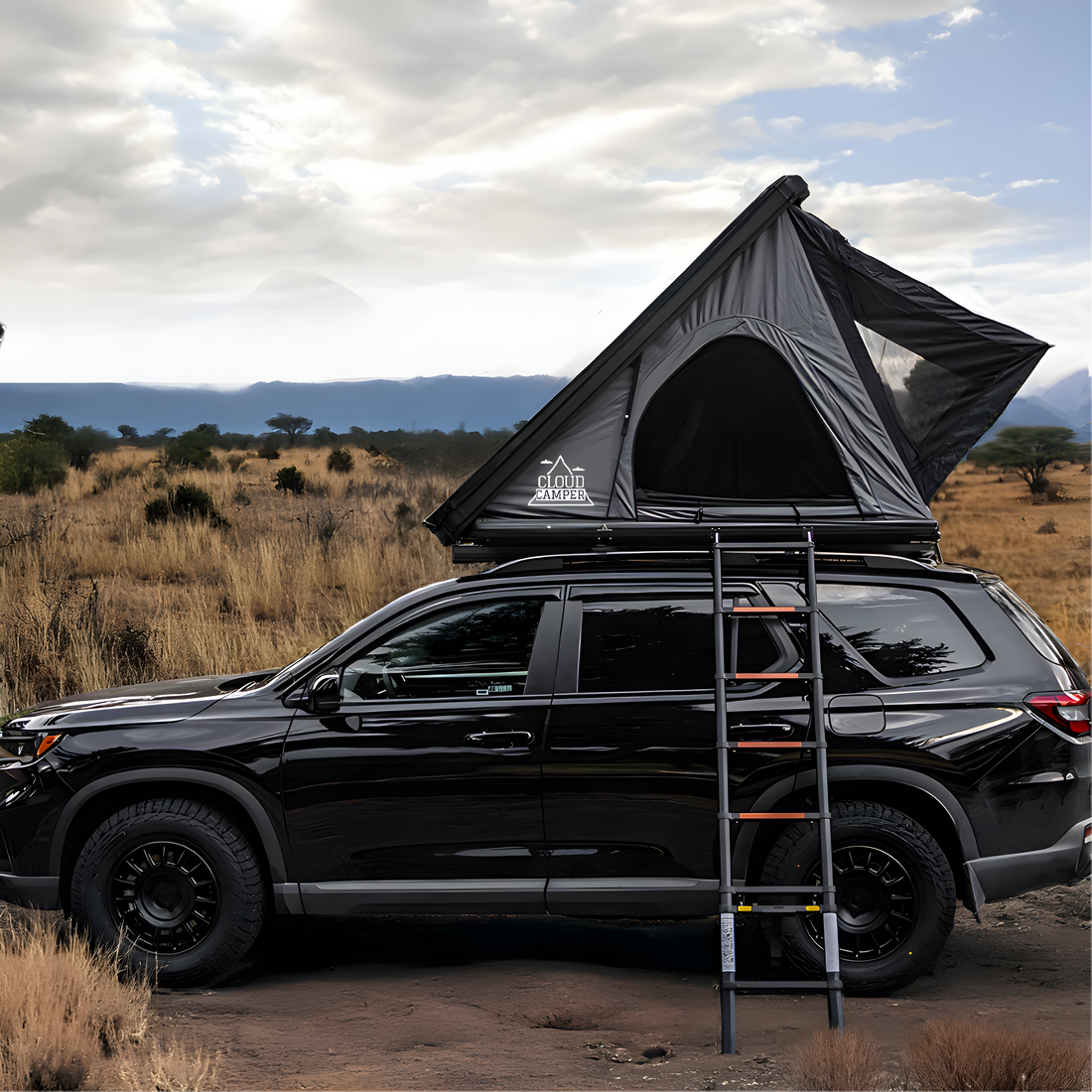 Cloud Camper Easy Set Up Waterproof Slimline Car Hardshell Rooftop Tent 4x4 Off-road Camping Hard Shell Roof Top Tent