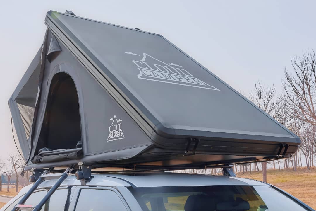 Cloud Camper X1 Spacious Aluminum Triangle Rooftop Tent for Two